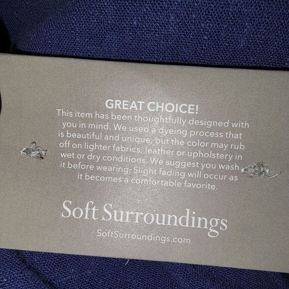 Soft Surroundings Nwt linen blend belted 7" shorts size Small - Picture 6 of 7